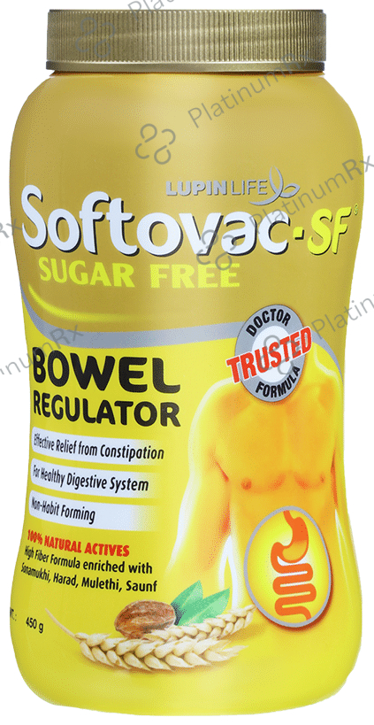 Softovac-SF Bowel Regulator Powder - Eases Constipation 450 gm