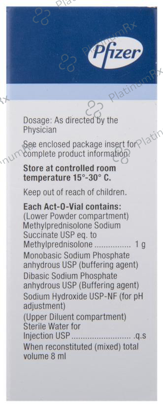 Solu Medrol 1gm Injection 8ml