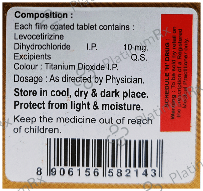 Levocetzime 10 Tablet