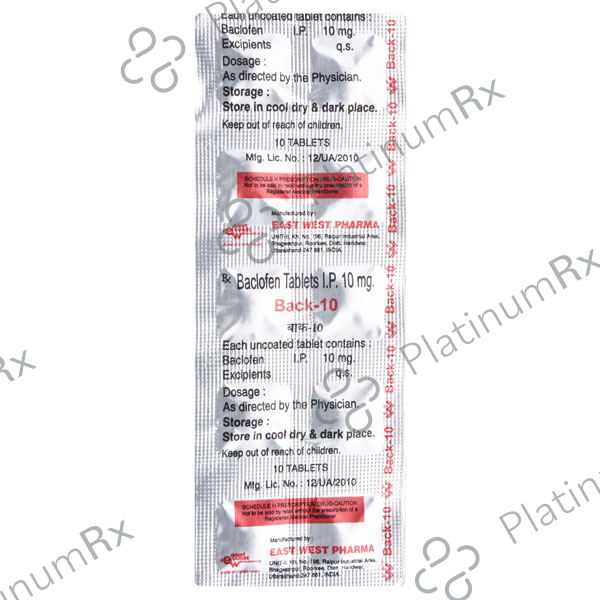 Back 10mg Tablet 10s