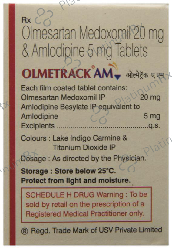 Olmetrack AM 5/20mg Tablet 10s