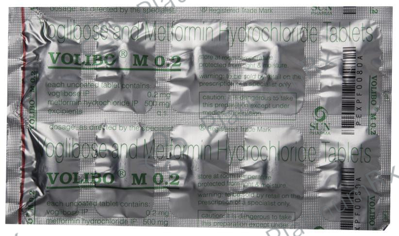 Volibo M 500/0.2mg Tablet 10s