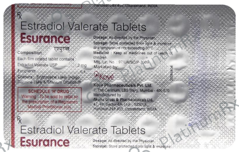 Esurance 2mg Tablet 28s