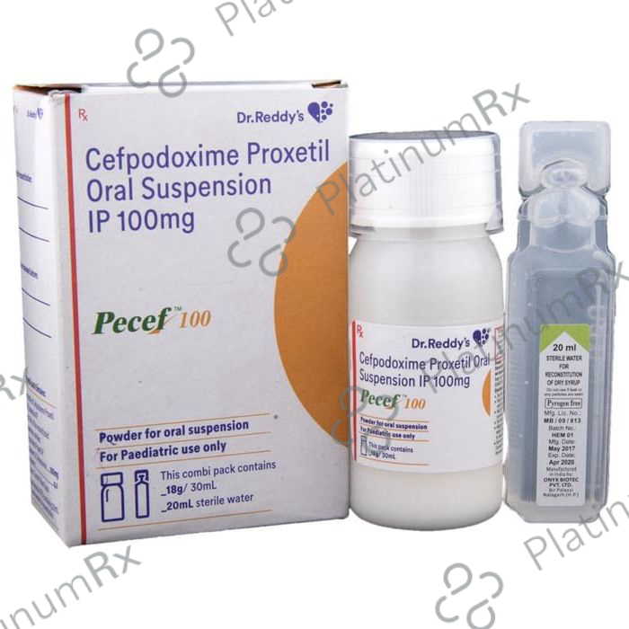 Pecef 100mg Powder For Oral Suspension 30ml
