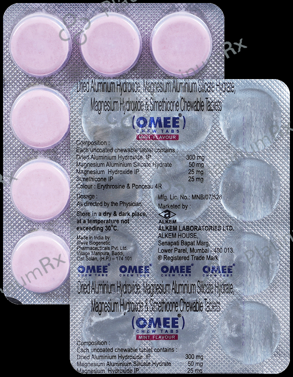 Omee Mint Chewable Tablet 12s