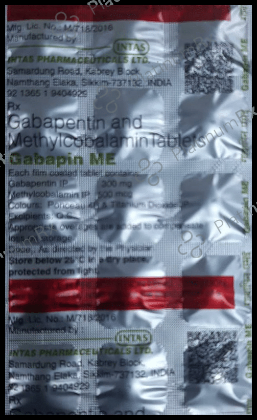 Gabapin ME 300mg/500mcg Tablet 15s