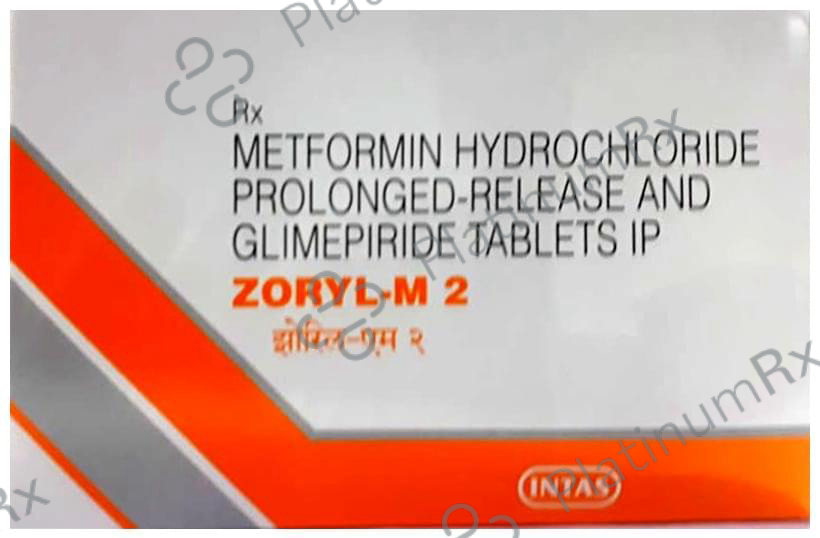 Zoryl M 2/500mg Tablet PR 20s