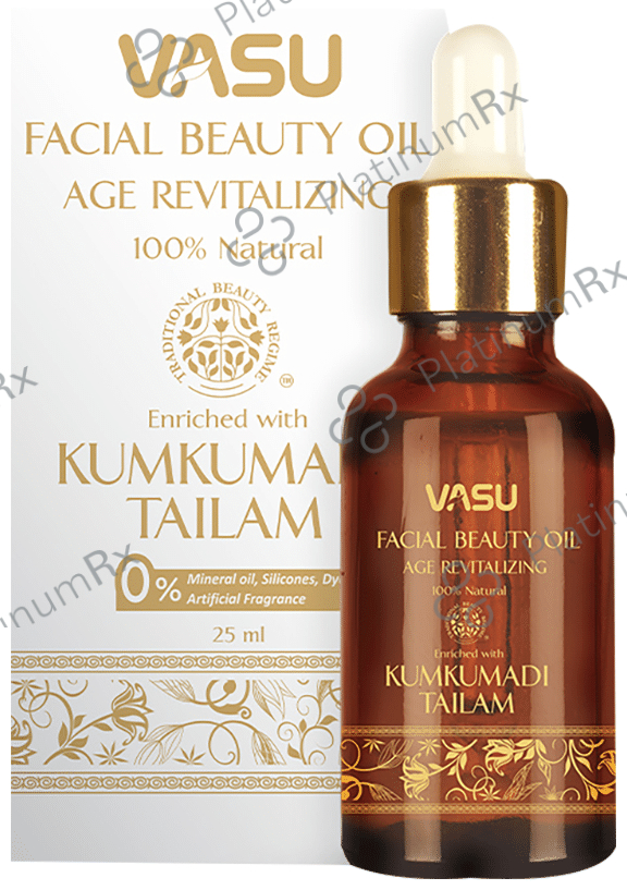 Vasu Facial Beauty Oil with Kumkumadi Tailam