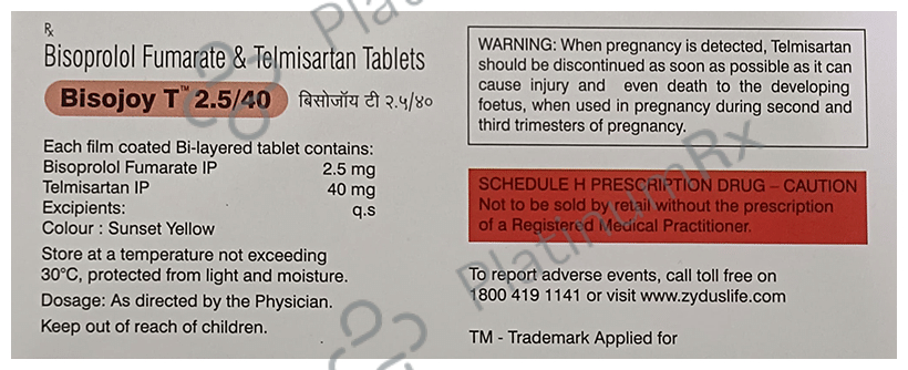 Bisojoy T 2.5/40mg Tablet 10s