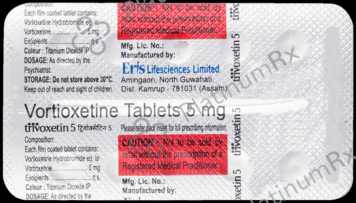 Trivoxetin 5mg Tablet
