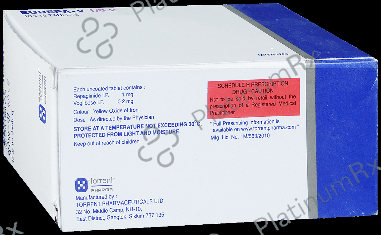 Eurepa V 1/0.2mg Tablet 10s