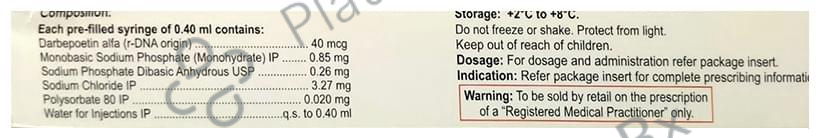 Zynesp 40mcg Injection 1s