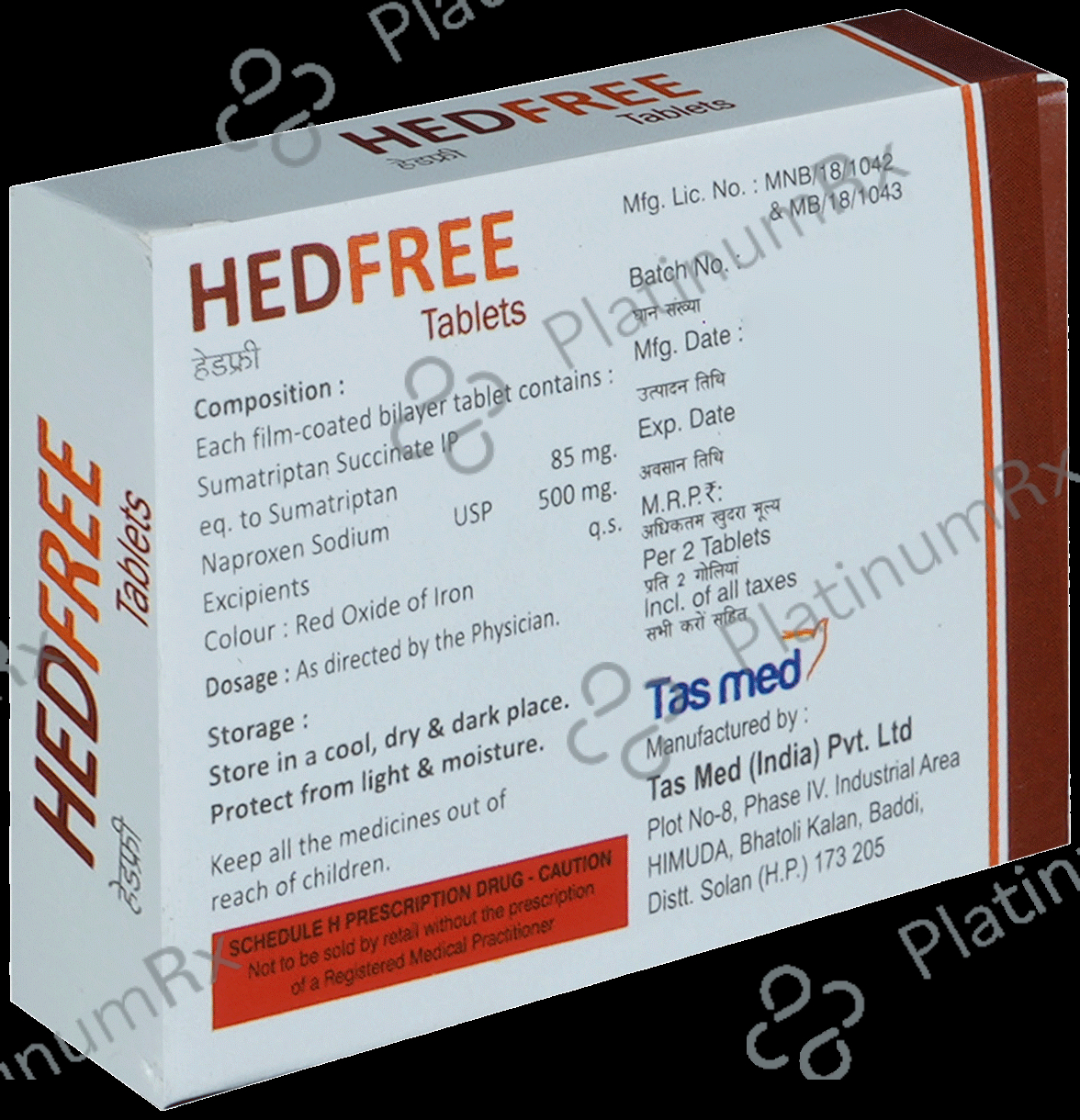 Hedfree 500/85mg Tablet 2s