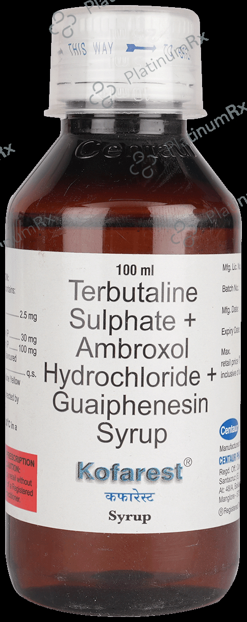 Kofarest 30/100/2.5mg Syrup 100ml