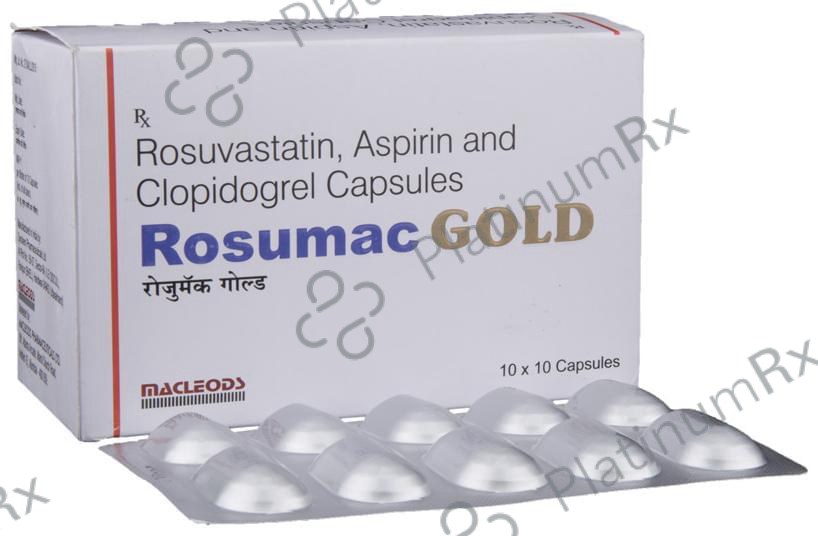 Rosumac Gold 10/75/75mg Capsule 10s