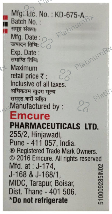 Encicarb 500mg Injection 10ml