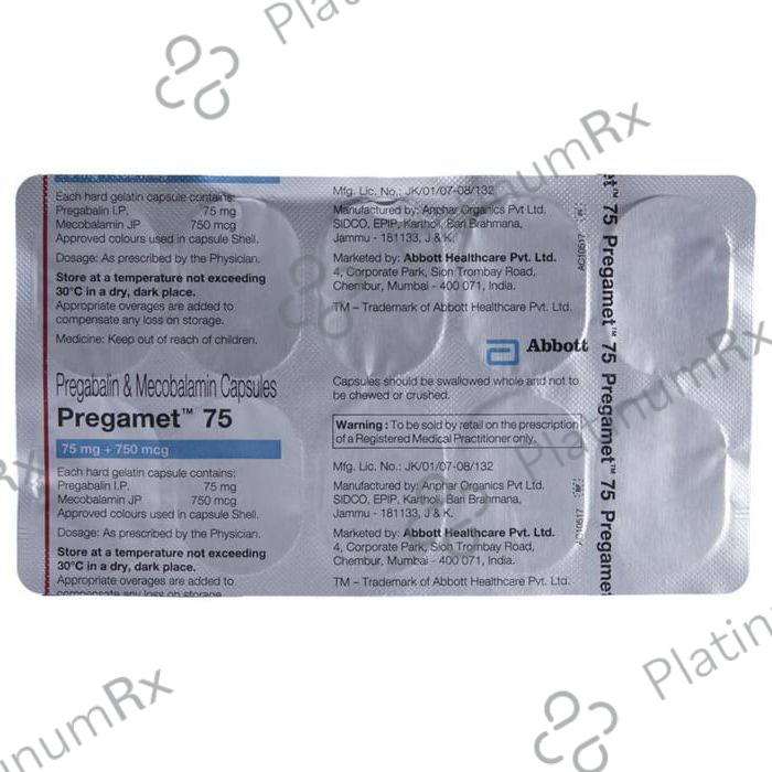 Pregamet 75 Capsule