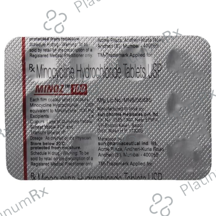 Minoz 100mg Tablet 10s