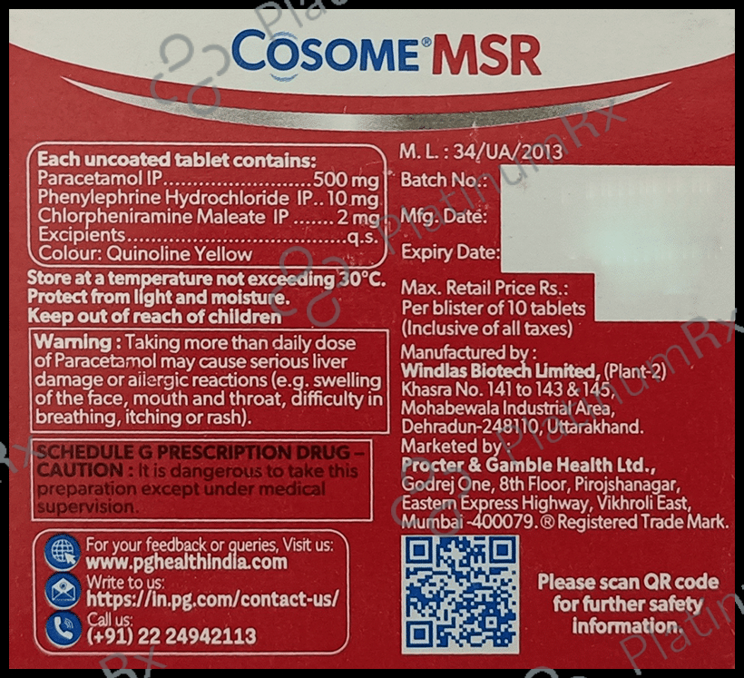 Cosome MSR Tablet