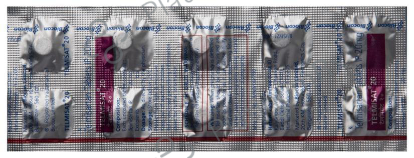 Telmisat 20 Tablet 10s