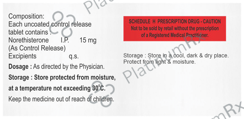 Northovil 15mg Tablet CR