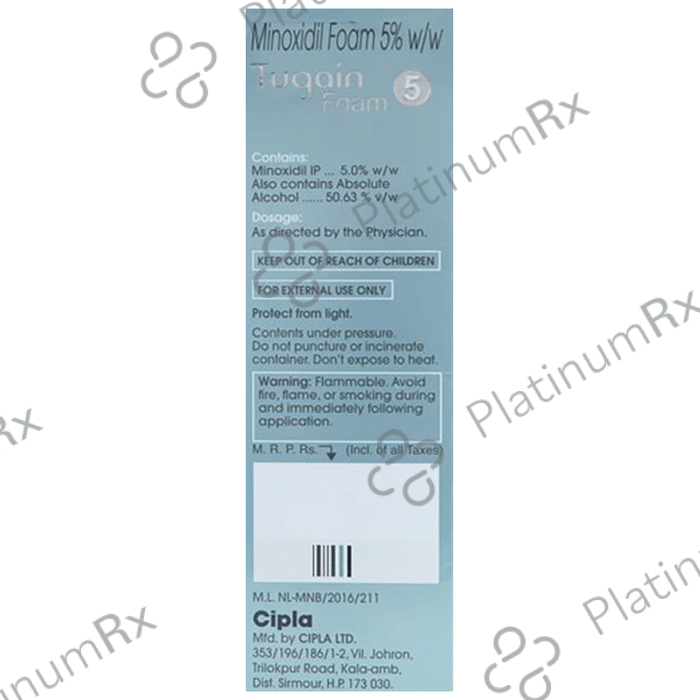 Tugain 5% Foam Solution 60gm