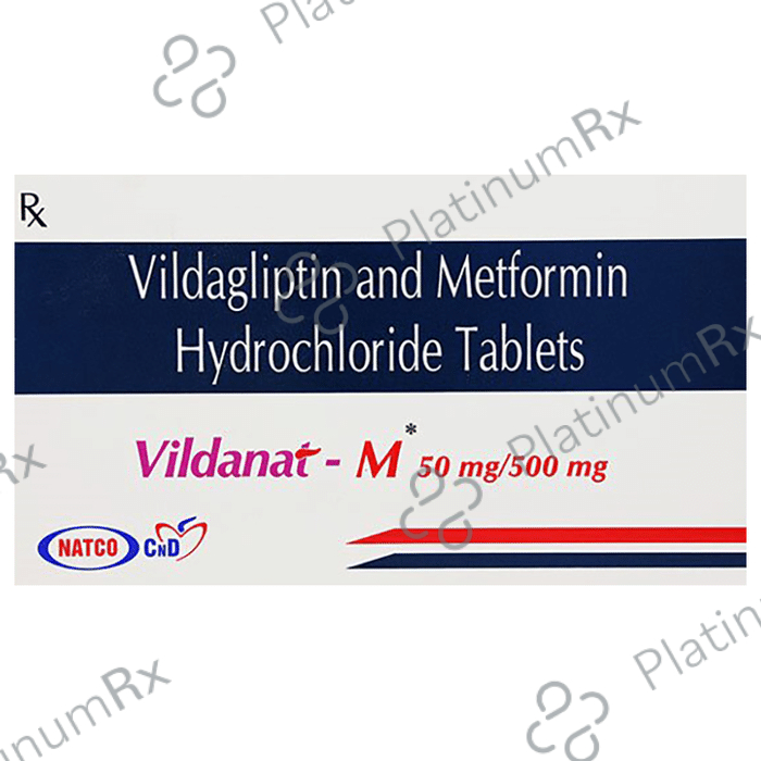 Vildanat M 500/50mg Tablet 10s