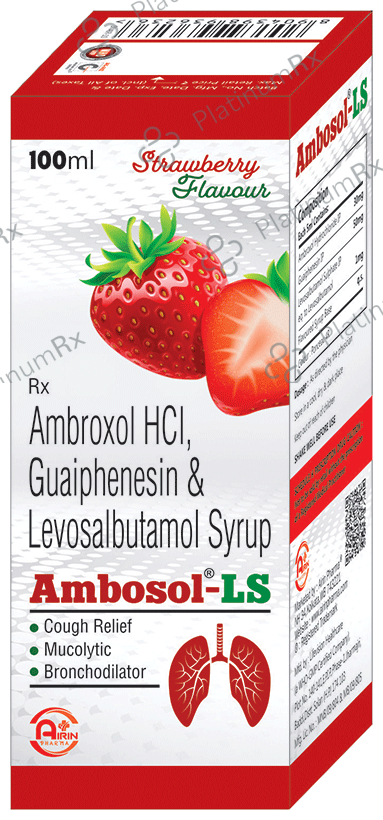 Ambosol-LS Syrup Strawberry