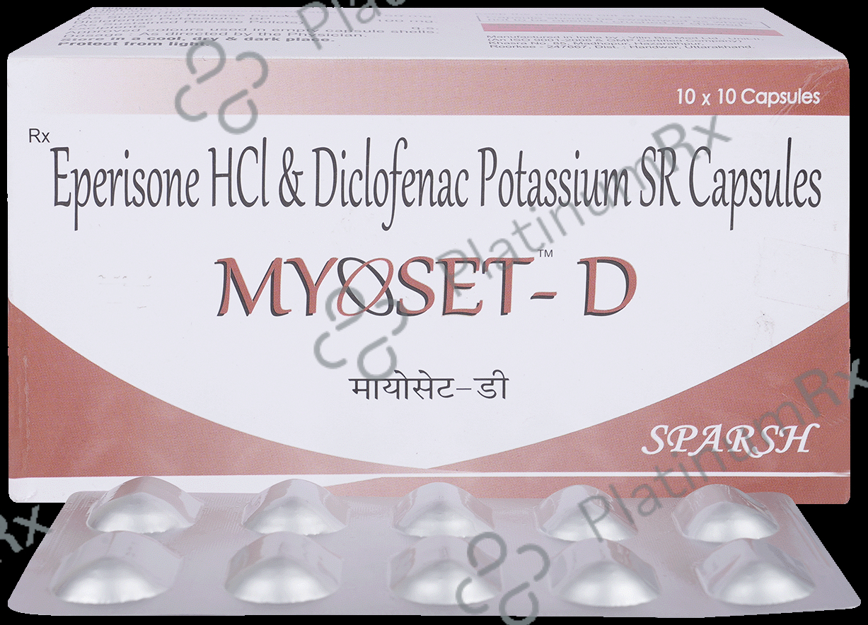 Myoset-D 150mg/100mg Capsule SR