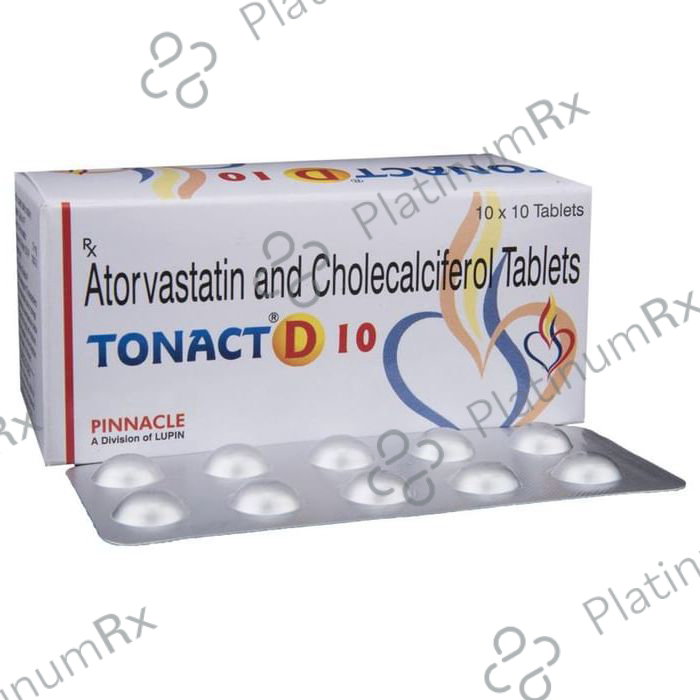 Tonact D 10 10/1000IU Tablet 10s