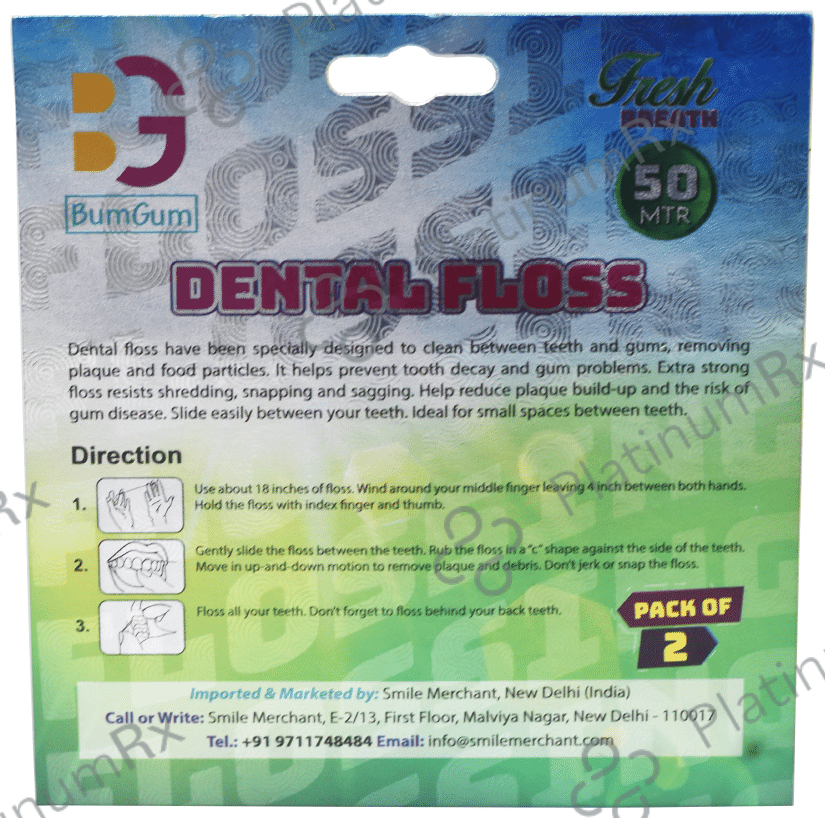 Bumgum Expanded Dental Floss (50mtr Each)
