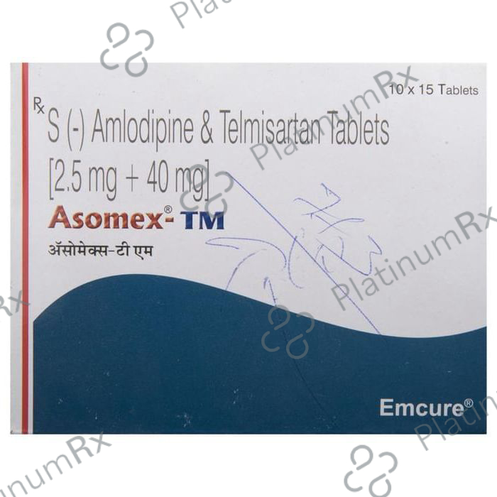 Asomex TM 2.5/40mg Tablet 15s