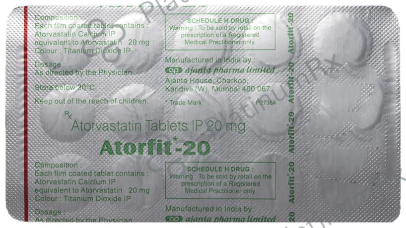Atorfit 20 Tablet 15 Tablet