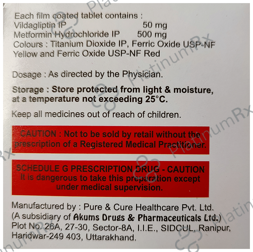 Vildacrine M50 Tablet
