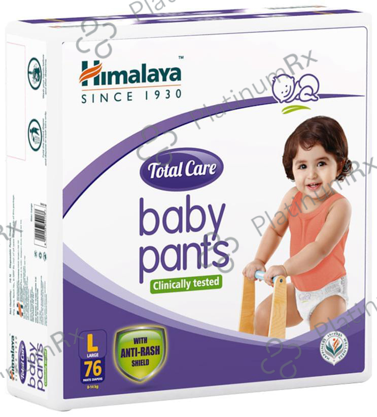Himalaya Total Care Baby Pants - With Anti-Rash Shield & Wetness Indicator - Size Large 76 diapers