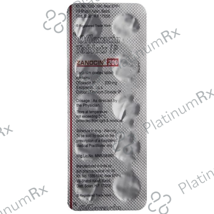 Zanocin 200mg Tablet 10s