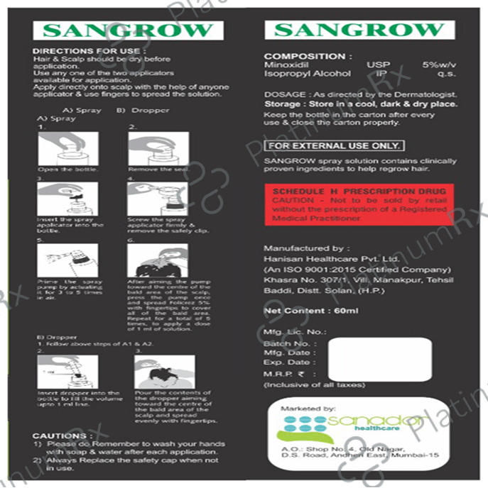 Sangrow Topical Solution