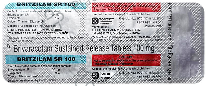 Britzilam 100mg Tablet SR 10s