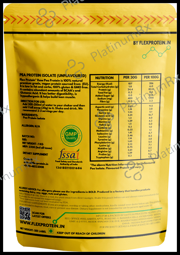 Flex Protein Pea Protein 500 gm