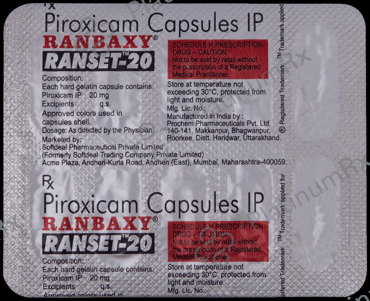 Ranset 20mg Capsule 10s