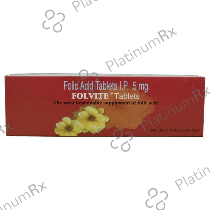 Folvite 5000mcg Tablet 45s