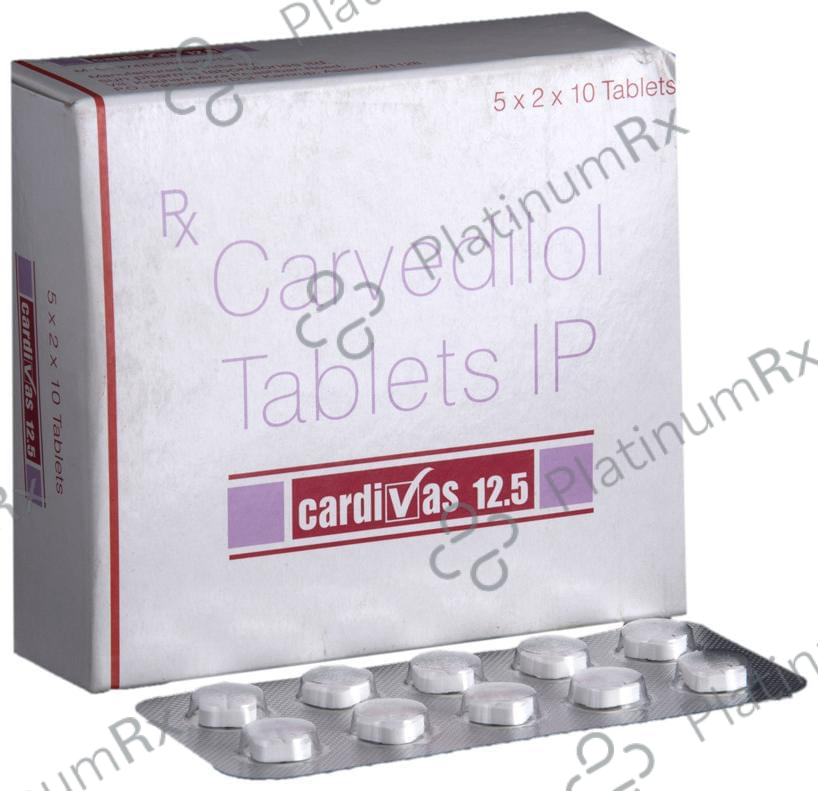 Cardivas 12.5mg Tablet 10s