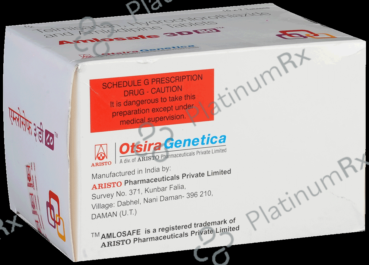 Amlosafe 3D 80mg Tablet 7s
