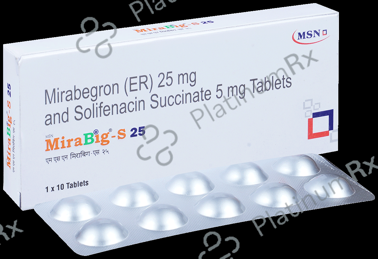 Mirabig S 25 Tablet ER 25/5mg 10s