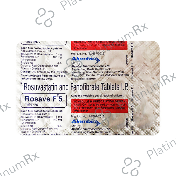 Rosave F 5/160mg Tablet 15s