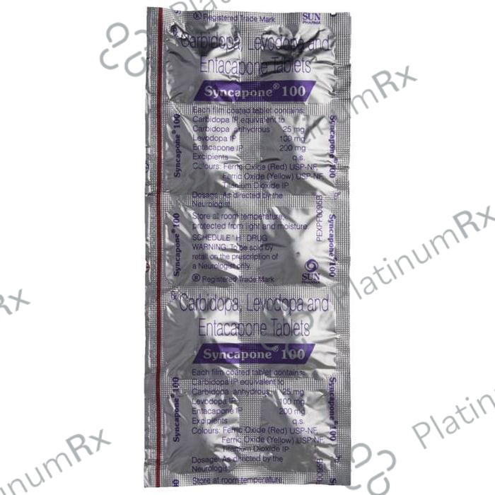 Syncapone 100 25/200/100mg Tablet 10s