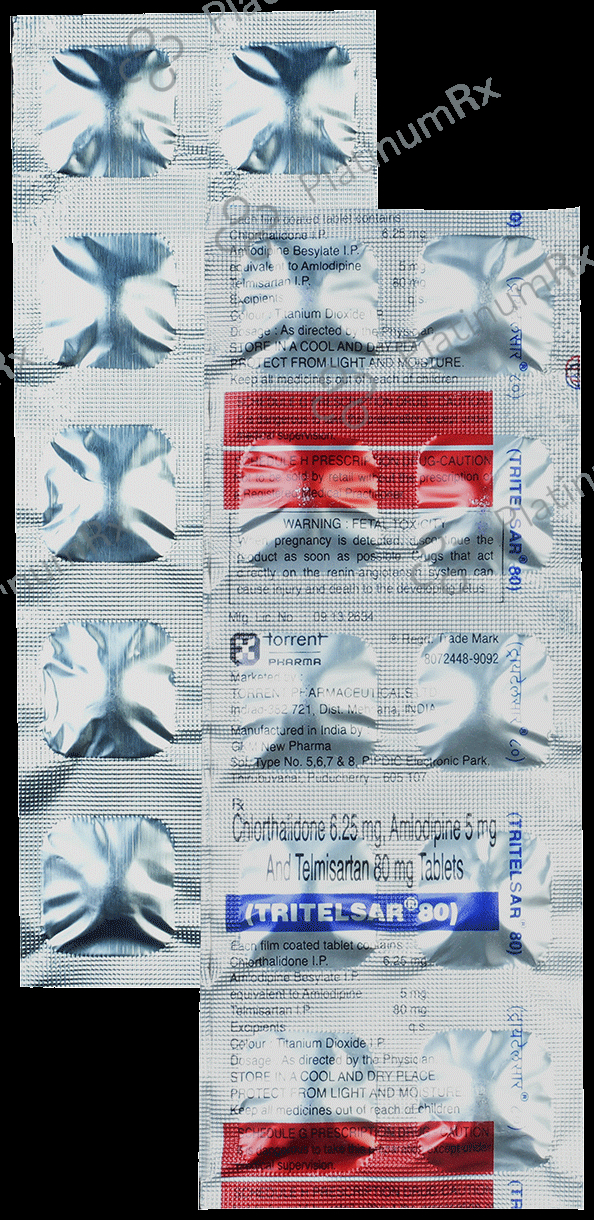 Tritelsar 5/6.25/80mg Tablet 10s