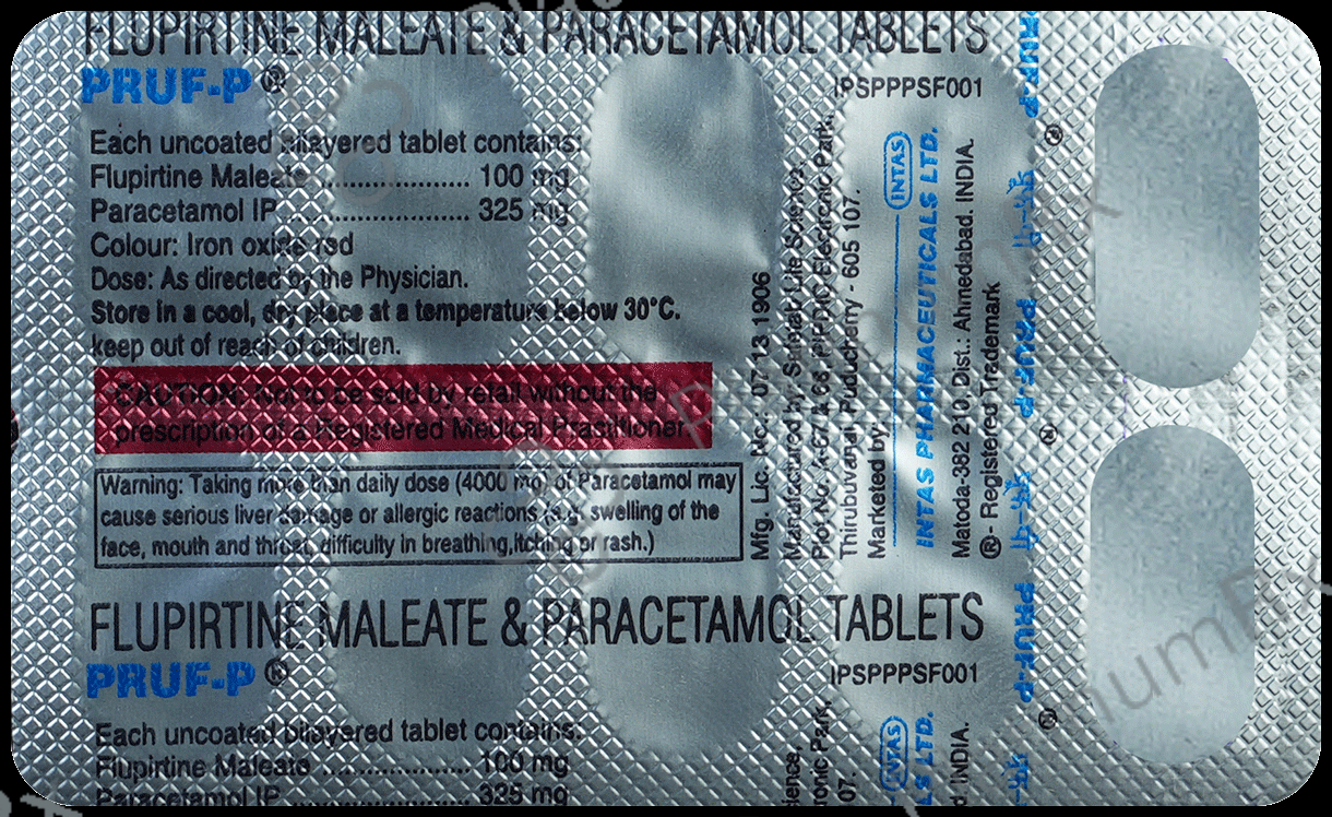 Pruf P 100/325mg Tablet 10s