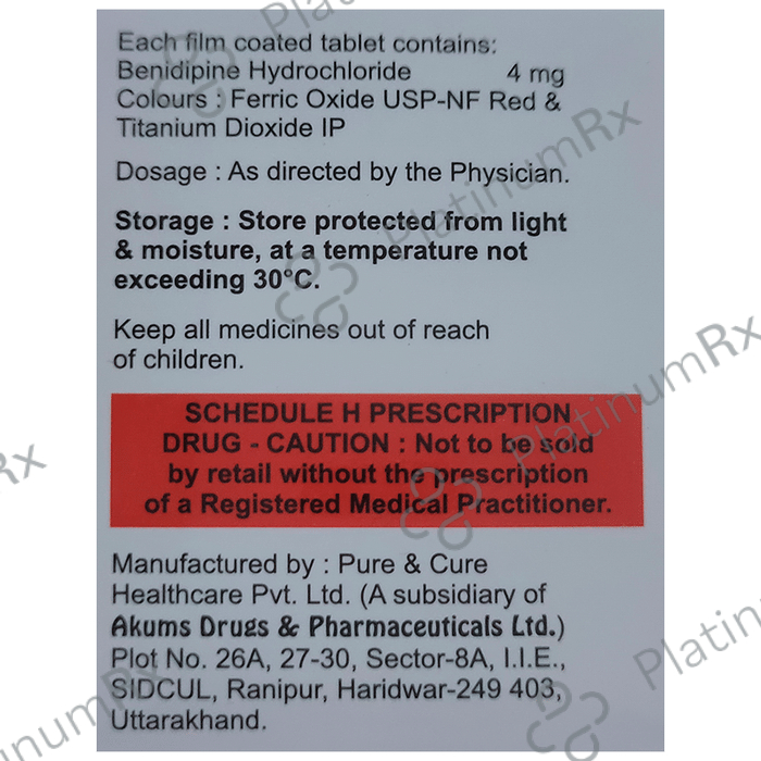 Benitowa 4mg Tablet 15s