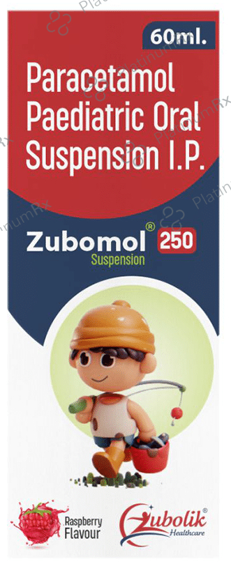 Zubomol 250 Oral Suspension Raspberry